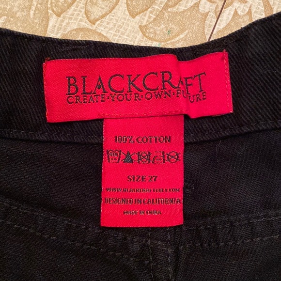 🖤 Black Craft Midnight Denim Shorts 27 - Picture 11 of 13